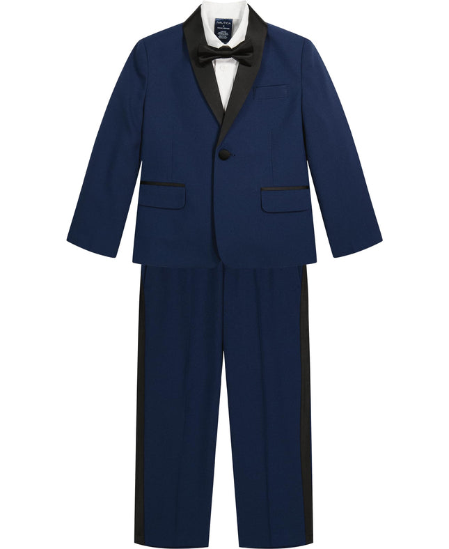 Nautica Boys' 4-Piece Tuxedo Set with Dress Shirt,