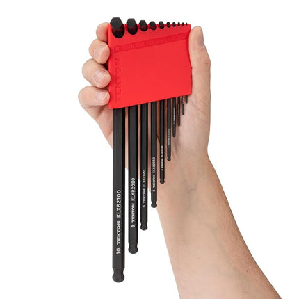 TEKTON Ball End Hex L-Key Set with Holder, 10-Piece (1.3-10 mm) | KLX91202
