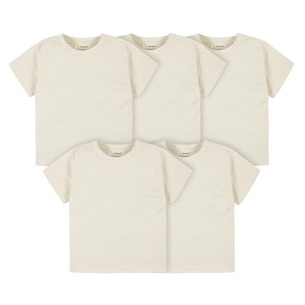 Gerber Baby Toddler 5-Pack Solid Short Sleeve T-Sh