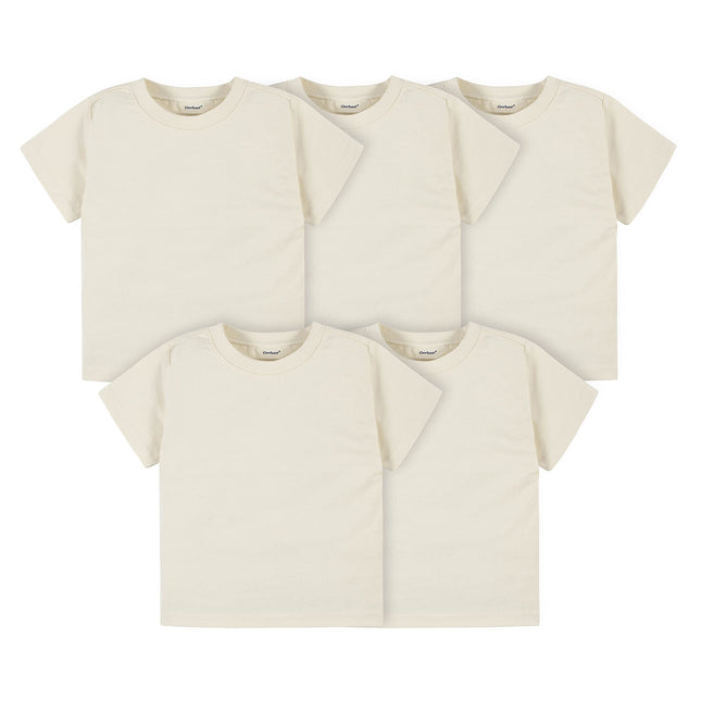 Gerber Baby Toddler 5-Pack Solid Short Sleeve T-Sh