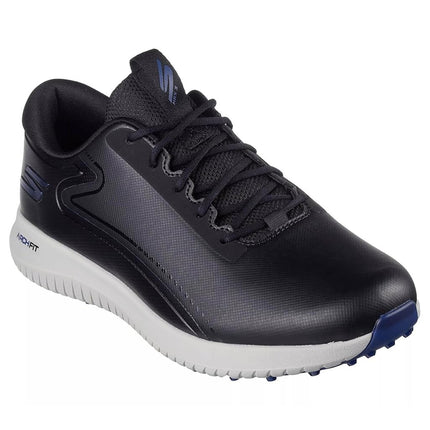 Skechers Men's Max 2 Arch Fit Waterproof Spikeless Golf Shoe Sneaker, Black/Grey, 10.5 UK Wide
