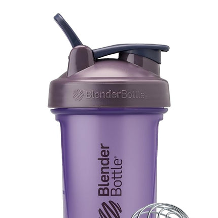 BlenderBottle Classic V2 Shaker Bottle Perfect for Protein Shakes and Pre Workout, 20oz, Full Color Purple