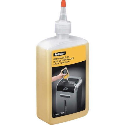Fellowes Shredder Oil for Micro Cut and Cross Cut Paper Shredders, 355ml - Shredder Oil Lubricant with Extended Nozzle