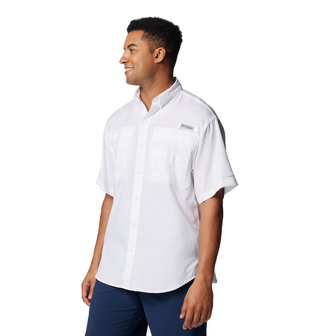 Chemise Tamiami II SS grande taille Columbia pour homme, Blanc, 3X, Blanc, 3X Tall