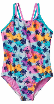 Speedo Girls Thin Strap One Piece Swimsuit (as1, A