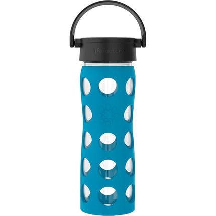 Lifefactory Glass Hydration Bottle Teal Lake 475 m