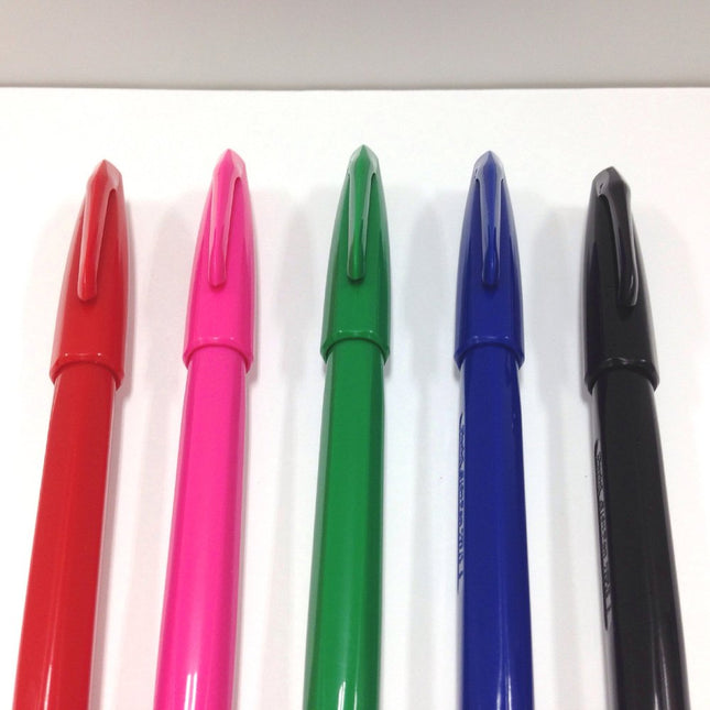 Pentel S520-5 Water Based Pen Set Sign Pen, Set of 5