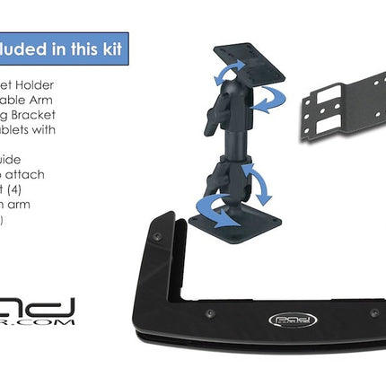 Padholdr Social Series Premium Tablet Dash Kit for 2008-2012 Audi A4, A5, S4 and S5