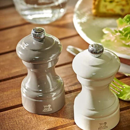 PEUGEOT - Bistro Pepper Mill 10 cm - Classic Grinding Adjustment - Made of Wood with PEFC Seal - Saffron Yellow Lacquered