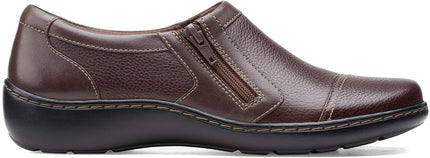 Clarks Women's Cora Giny Loafer, Dark Brown Tumbled, 10 UK