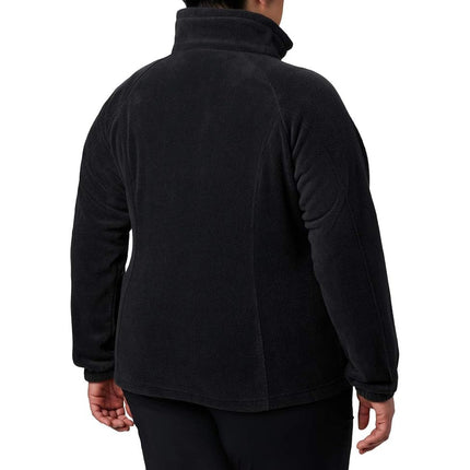 Columbia Women's Benton Springs Full Zip Full Zip Fleece Jacket, BLACK, Size XL