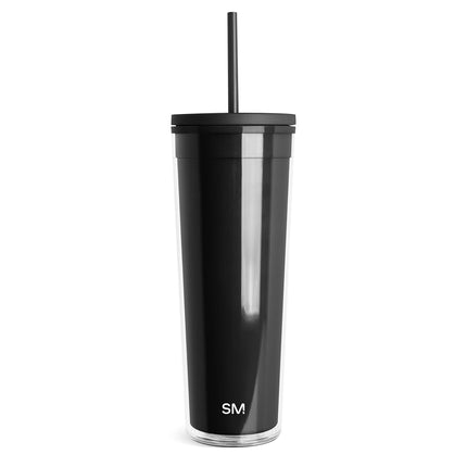 Simple Modern Plastic Tumbler with Lid and Straw |