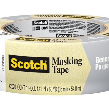 Scotch 36-Rolls of .94" x 60 Yds 3M 2020-24AP Tan 