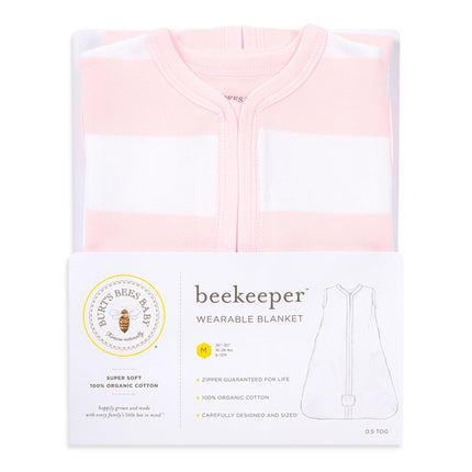Burt's Bees Baby - Beekeeper Wearable Blanket, 100% Organic Cotton, Swaddle Transition Sleeping Bag - - Medium