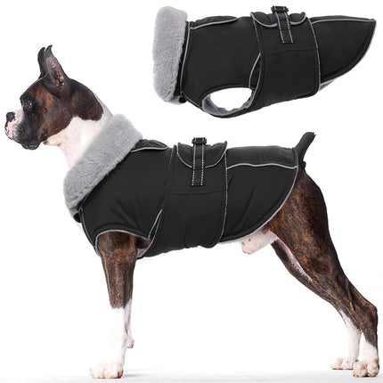 Lelepet Warm Dog Coats for Large Dogs Waterproof D