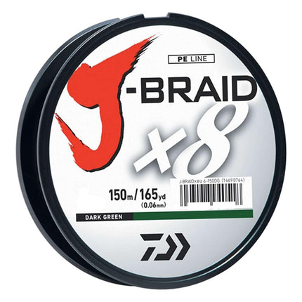 J-BRAIDX8, Filler Spool, Dark Green, Mono Dia.= 2.5lb.