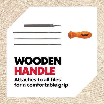 Oregon Universal Chainsaw Field 7pc Sharpening Kit - Includes 5/32-Inch, 3/16-Inch, and 7/32-Inch Round Files, 6-Inch Flat File, Handle, Filing Guide, and Travel Pouch (617067)