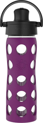 Lifefactory 16-Ounce Glass Water Bottle with Activ
