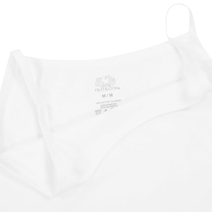 Camisetas interiores Fruit of the Loom para niña (camisetas de tirantes y sin mangas), camiseta de tirantes - Paquete de 10 - Blanco, Talla XL