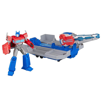 Transformers EarthSpark Optimus Prime Battle Trailer Playset