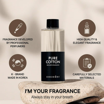 COCODOR Reed Diffuser Oil Refill/White Jasmine /6.7oz / 1 Pack/Aromatherapy, Home Fragrance, Scented Oils, Oils for Reed Diffuser, Bathroom Home Decor