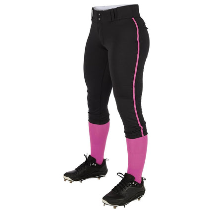 CHAMPRO Women's Tournament Low Rise Softball Pants with Side Piping