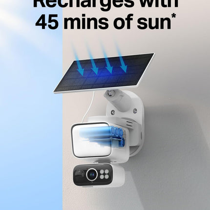 Tapo 2K Dimmable Floodlight Security Camera Outdoor Wireless w/Solar Panel, Pan/Tilt, 360� AI Tracking, Free Person/Vehicle Detection, Works w/Alexa and Google Assistant, SD/Cloud (Tapo C615F KIT)