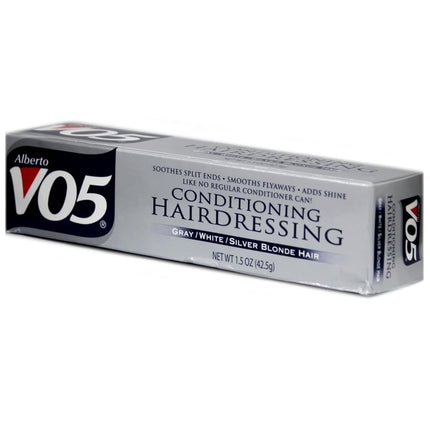 Alberto VO5 Conditioning Hairdressing for Gray, White, Silver Blonde Hair, 1.5 oz (Pack of 2)