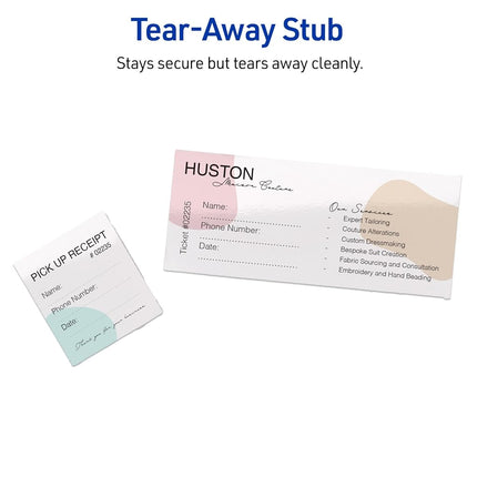 Avery Printable Rectangle Tickets, 1-3/4" x 5-1/2", Glossy White Cardstock, Laser/Inkjet Printable, 500 Total