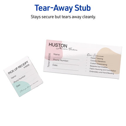Avery Printable Rectangle Tickets, 1-3/4" x 5-1/2", Glossy White Cardstock, Laser/Inkjet Printable, 500 Total