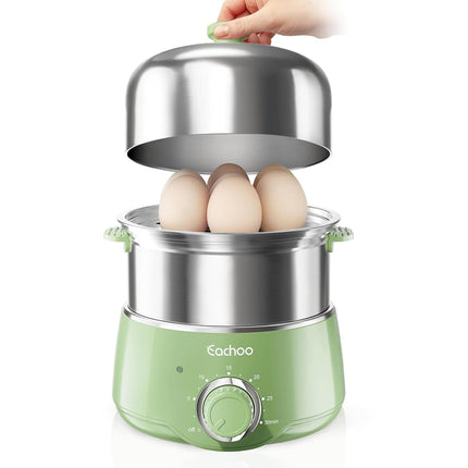 CACHOO - Fast 14 Egg Stainless Steel Egg Boiler wi