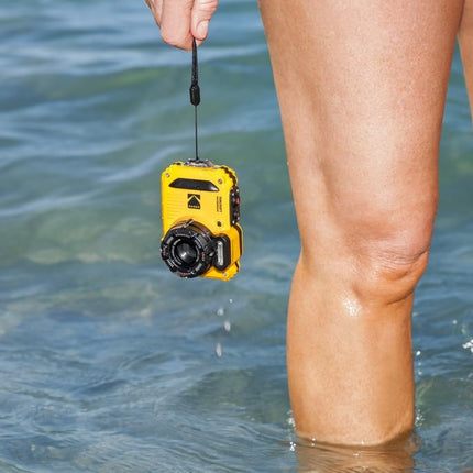 KODAK Pixpro WPZ2 - 16M Pixel Compact Digital Camera, Waterproof to 15m, Shockproof, 720p Video, 2.7" LCD Screen - Li-ion Battery, Yellow