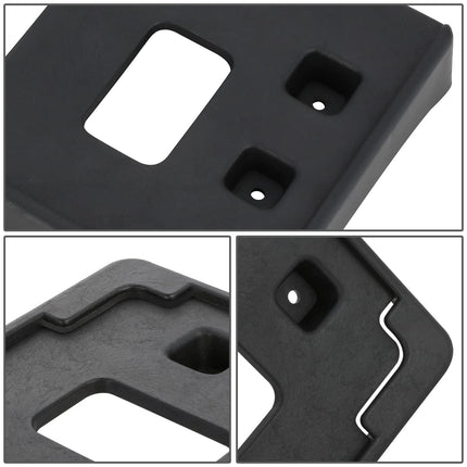 Support de montage de plaque d'immatriculation avant DNA MOTORING LP-GM1068148 compatible avec Chevy Spark 2013-2015, noir mat