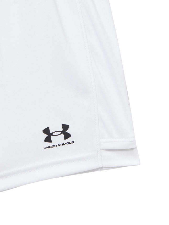 Under Armour boys Challenger Shorts Shorts, (100) White / / Black, XL