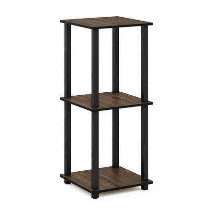 Furinno SIMPLISTIC Set of 2, 2-Tier Side Table, Columbia Walnut