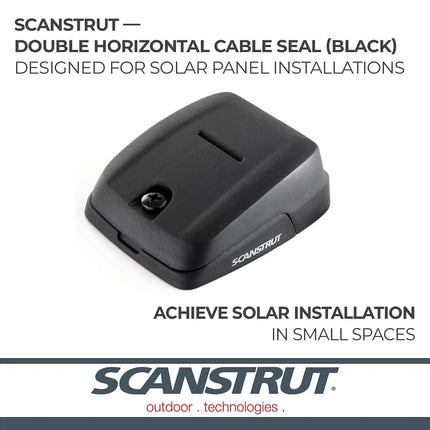 Scanstrut DS-HD10-BLK Double Horizontal Cable Seal - Black