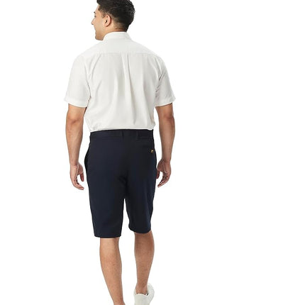 French Toast Men's Short Sleeve Oxford, White, Large