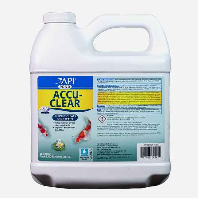 API Pond ACCU-Clear Pond Water Clarifier 64-Ounce Bottle (142D)