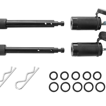 MAXXHAUL 50692 5/8" & 1/2" Hitch Lock Pin Set - Black Electro Paint Finish