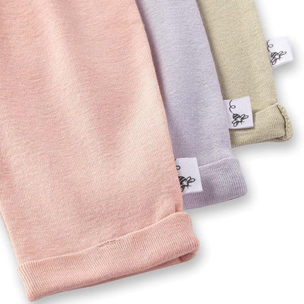 Burt's Bees Baby Unisex Pantalones de Chándal de Punto para Bebé, Pantalones de Chándal Estilo Jogger para Bebé, 100% Algodón Orgánico, Rosa Arena, Paquete de 3, 24 Meses