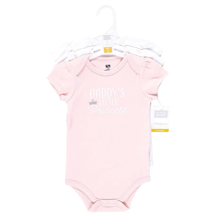 Hudson Baby Grenouillères en Coton Unisexe pour Bébé, Daddys Princess Crown, 3-6 Mois