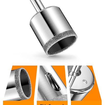 Diamond Drill bits, 15 PCS Diamond Hole Saw Drill Bit Set for Tile Pot, Glass Drill bits for Ceramic Bottles Porcelain Marble Granite Stone
