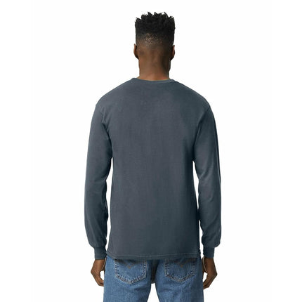 Gildan Unisex's Ultra Cotton Long Sleeve T-Shirt, Style G2400, Multipack, Dark Heather (2-Pack), 3XL (Pack of 2)