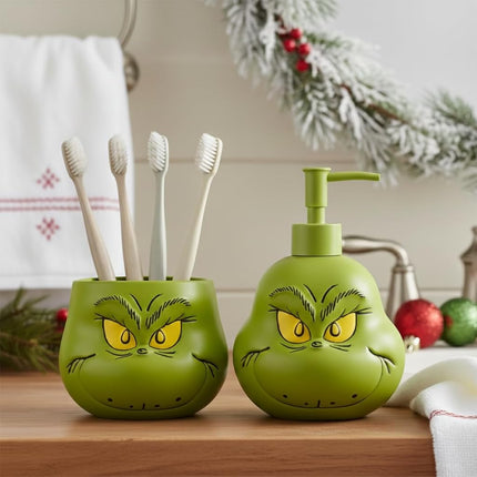 Franco Soap Lotion, Resin, Green-Grinch Pump Dispenser