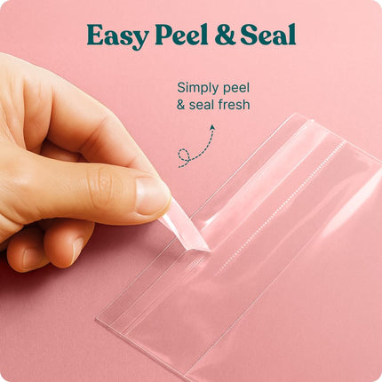 Pack It Chic - 11” X 14” Self Sealing Cellophane Bags (200 Pack) - Resealable Adhesive Clear Bags for Gifts, 11X14 Photos, Prints, Envelopes, Documents