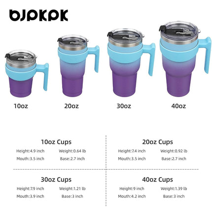 BJPKPK 900 ml Tumbler with Handle & Straw, Insulated Stainless Steel Mug