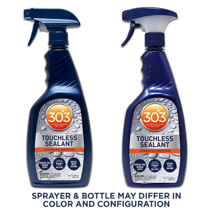 303 Products Touchless Sealant - SiO2 Water Activated Paint & Glass Protection - Spray On, Rinse Off - Lasts 2X Longer Than W- Deep, Wet Shine, 32 fl. oz. (30394CSR)