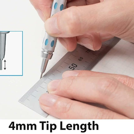 Pentel GraphGear 1000 Mechanical Pencil - Automatic Drafting Pencil - 0.7mm Lead Size - Includes 50 Lead Refills & 4 Eraser Refills