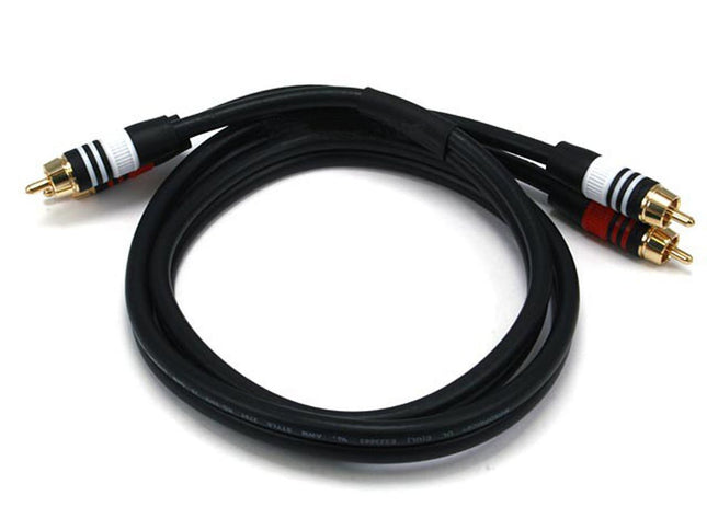 Monoprice 102869 3' Premium 2 RCA Plug to 2 RCA Pl