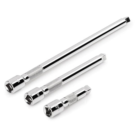 TEKTON 3/8 Inch Drive Wobble Extension Set, 3-Piece (3, 6, 10 in.) | SHA91014